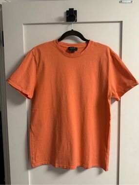 A.P.C. Orange Short-Sleeve Crew Tee